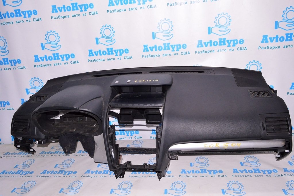 Торпедо передняя панель с AIRBAG Subaru Forester 14-18 SJ черная — фото 2