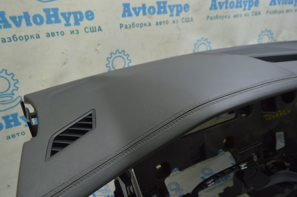 Торпедо передняя панель с Airbag VW Touareg 18- черн (01) НЕ ПОД ПРОЕКЦИЮ — фото 4