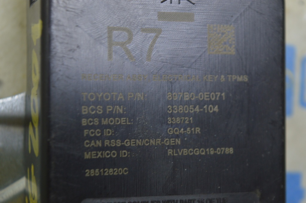 TPMS control module computer Toyota Highlander 20-22 (01) — фото 2