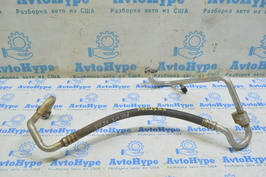 Трубка кондиционера компрессор-печка Ford Focus mk3 15-18 2.0 рест в сборе как на фото (03)