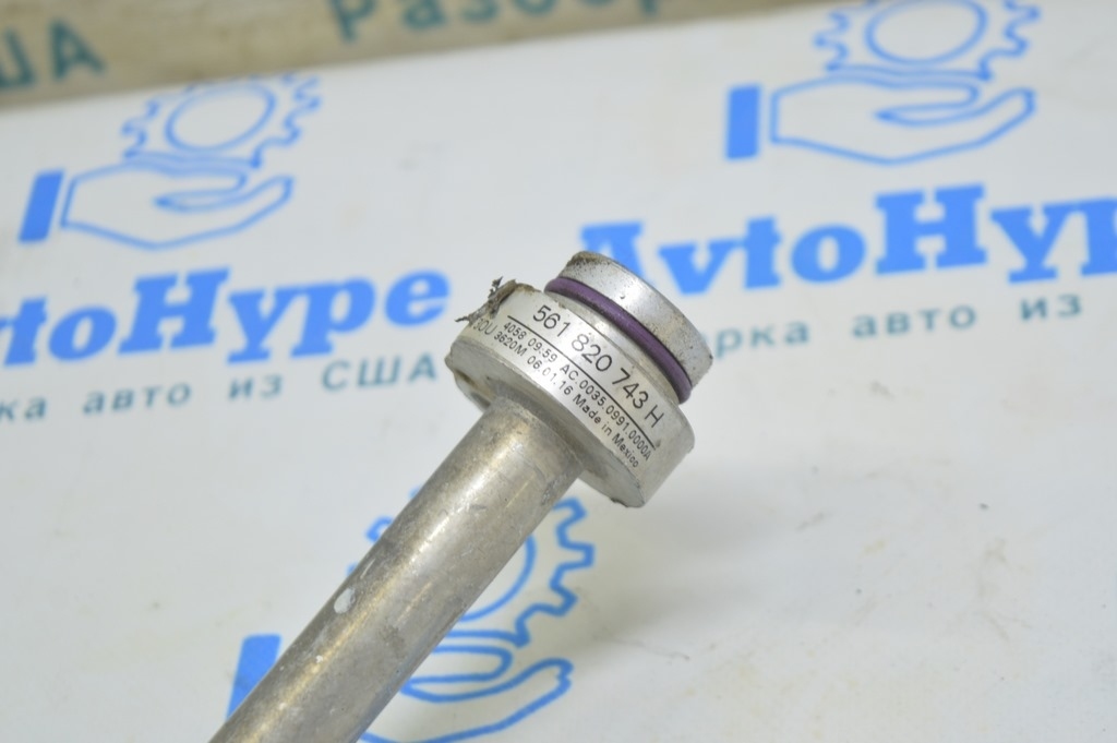 Трубка кондиционера компрессор-печка VW Passat b8 16-19 USA 1.8T — фото 3