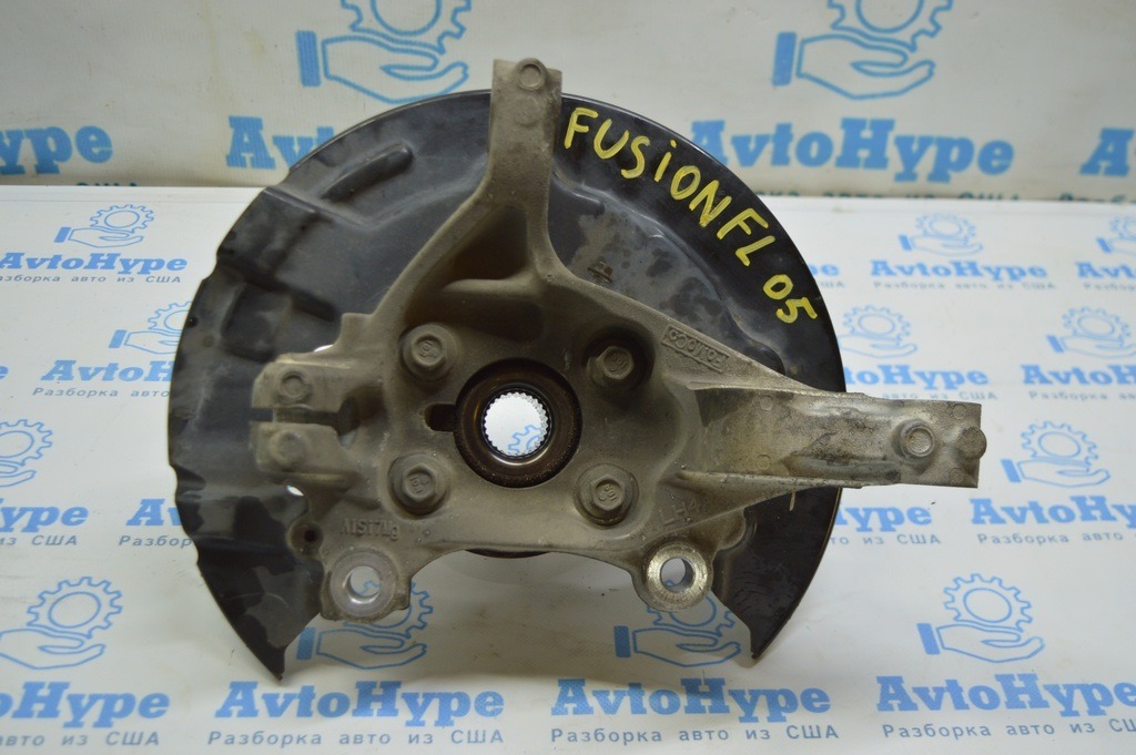 Цапфа передняя левая со ступицей Ford Fusion mk5 13-20 с кожухом (05) — фото 2