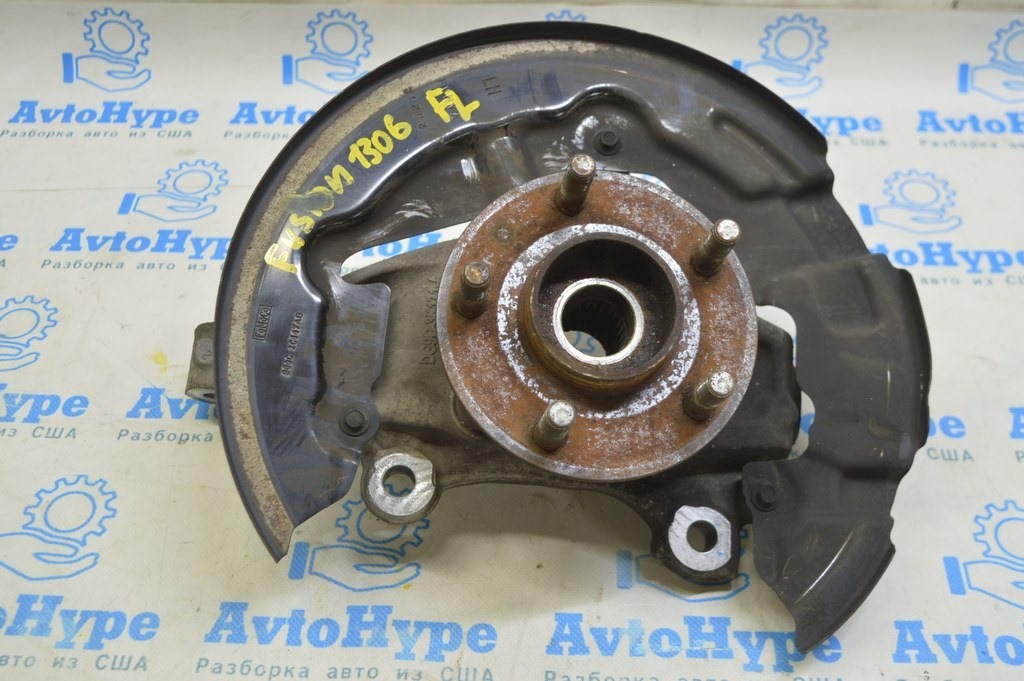 Цапфа передняя левая со ступицей Ford Fusion mk5 13-20 с кожухом (06)