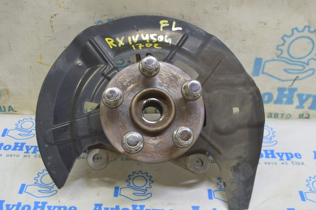 Цапфа со ступицей и кожухом передняя левая Lexus RX350 RX450h 16-22 (02)
