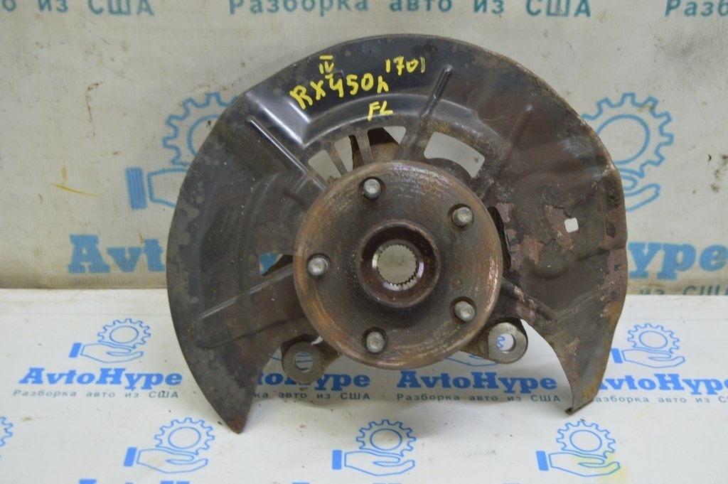 Цапфа со ступицей и кожухом передняя левая Lexus RX350 RX450h 16-22