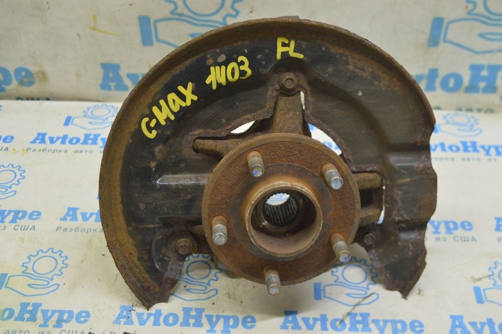 Цапфа со ступицей перед лев Ford C-max MK2 13- (03) Немного ржавая, с датчиком абс