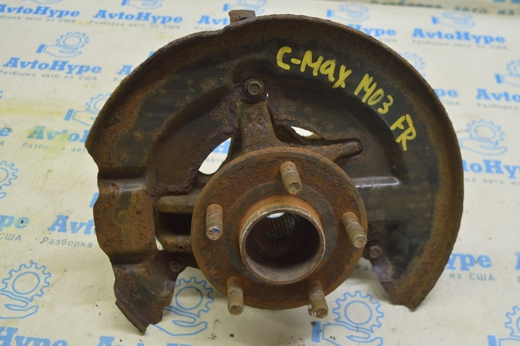Цапфа со ступицей перед прав Ford C-max MK2 13- (03) Немного ржавая, с датчиком абс