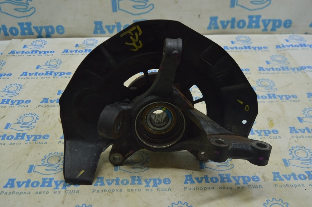 Цапфа со ступицей передняя левая Lexus RX300 RX330 RX350 RX400h 04-09 с кожухом (01) 32к км — фото 2