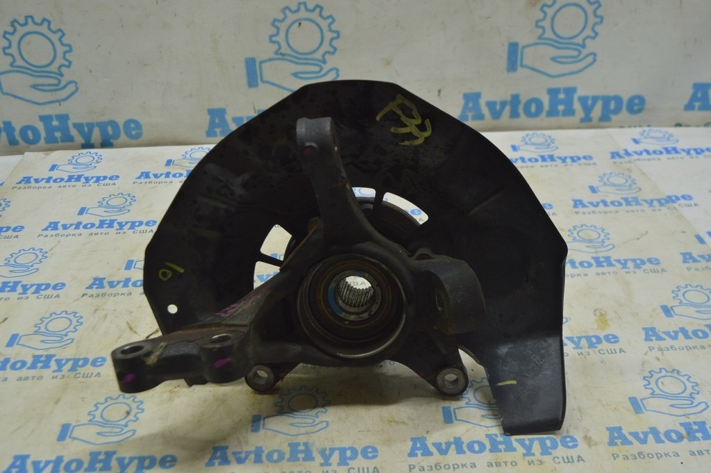 Цапфа со ступицей передняя правая Lexus RX300 RX330 RX350 RX400h 04-09 с кожухом (01) 32к км — фото 2