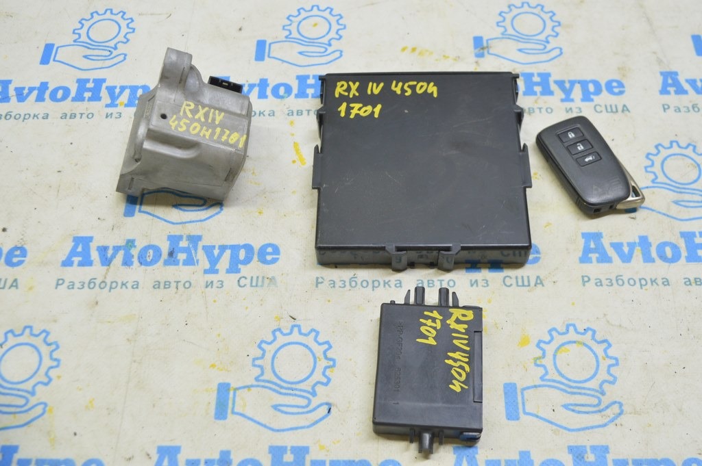 Цепь зажигания в сборе с ключом Lexus RX450h 16-22 3 кнопки (01) 89990-48450 89784-47030 — фото 2