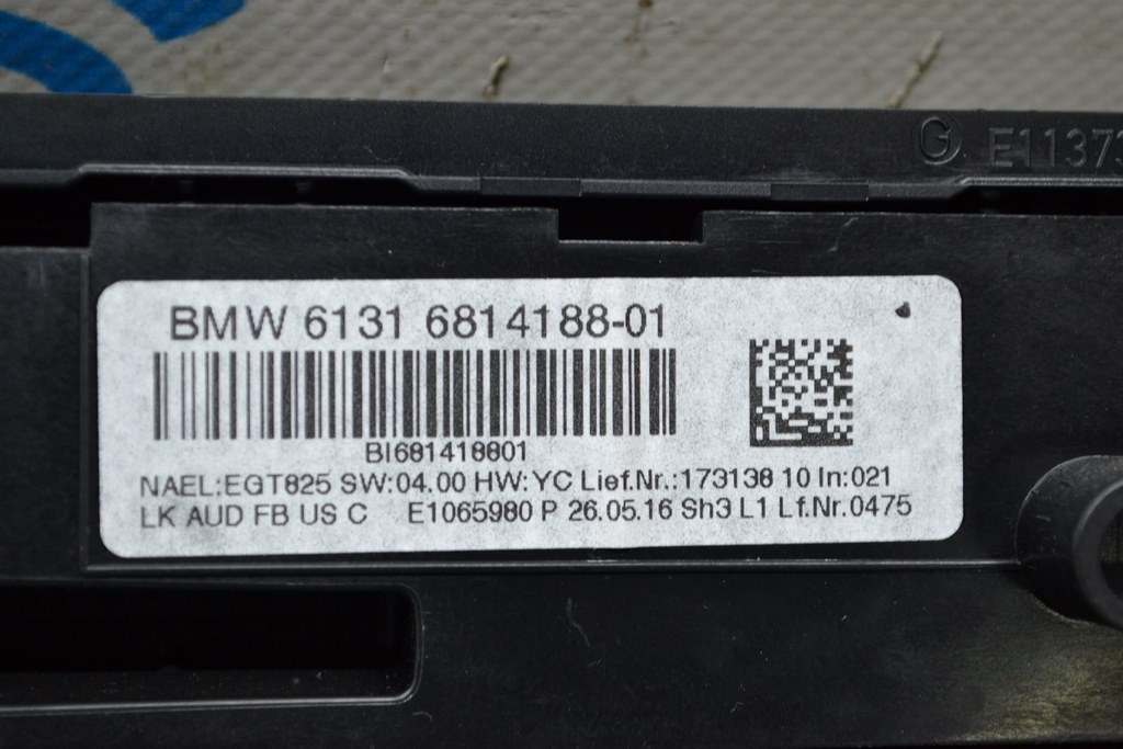 Управление климат-контролем BMW 3 F30 15-18 под подогрев, хром (03) — фото 3