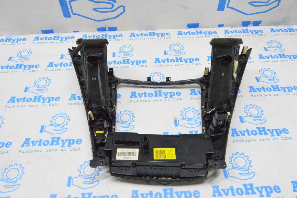 Управление климат-контролем Hyundai Sonata 11-14 auto, dual zone (02) трещина — фото 3
