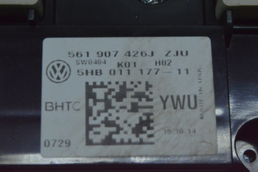 Управление климат-контролем VW Tiguan 09-17 с подогревом (08) — фото 3