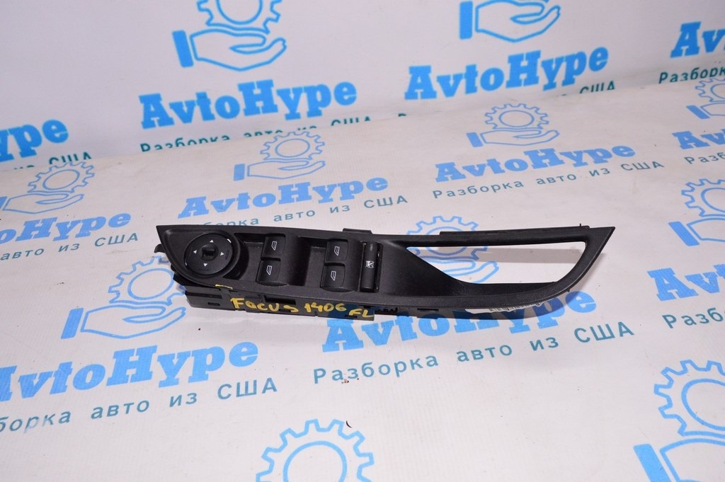 Управление стеклоподъемником перед лев Ford Focus mk3 11-18 на 4 кнопки
