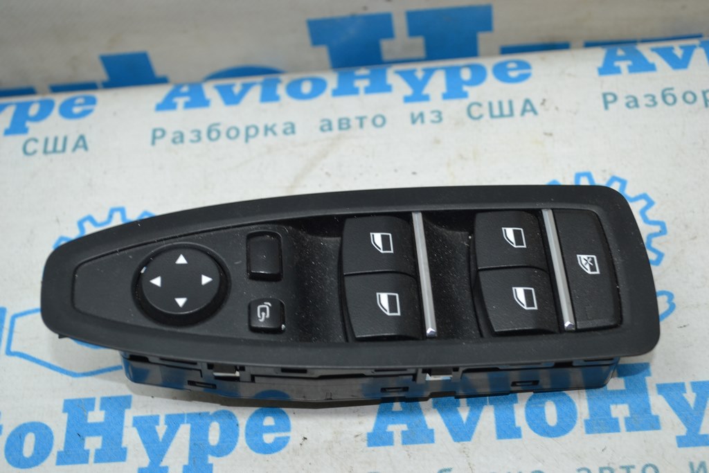 Управление стеклоподъемником передним левым BMW 3 F30 12-18 черн, 4 auto, с черн накладкой