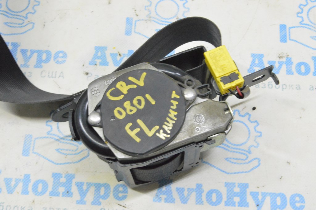 Водительский ремень безопасности Honda CRV 07-09 черн (01) клинит — фото 2