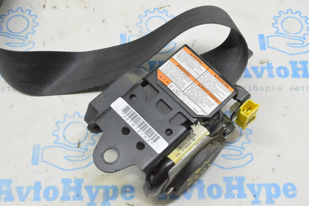 Водительский ремень безопасности Honda CRV 07-09 черн (01) клинит — фото 3