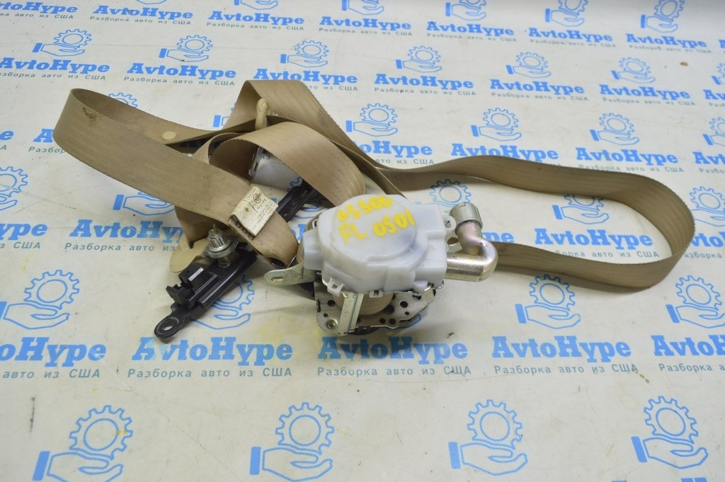 Водительский ремень безопасности Lexus GS300 GS350 GS430 GS450h 06-09 бежевый, тип 1