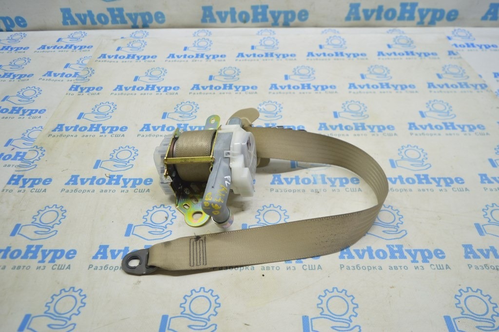 Водительский ремень безопасности Lexus RX300 RX330 RX350 RX400h 04-09 беж