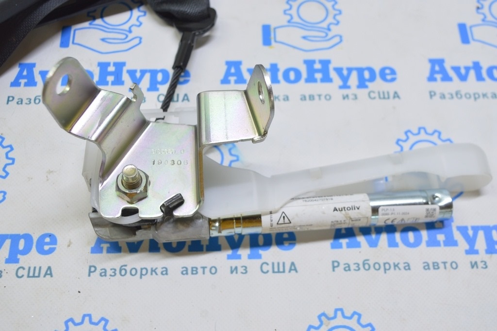 Водительский ремень безопасности с натяжителем Nissan Leaf 18-19 черный (01) — фото 4
