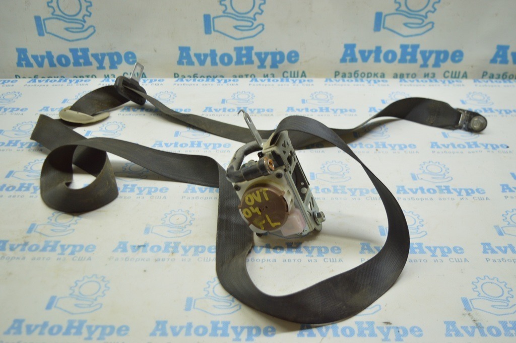 Водительский ремень безопасности Subaru Outback 15-19 черн, стрельнувший (04)