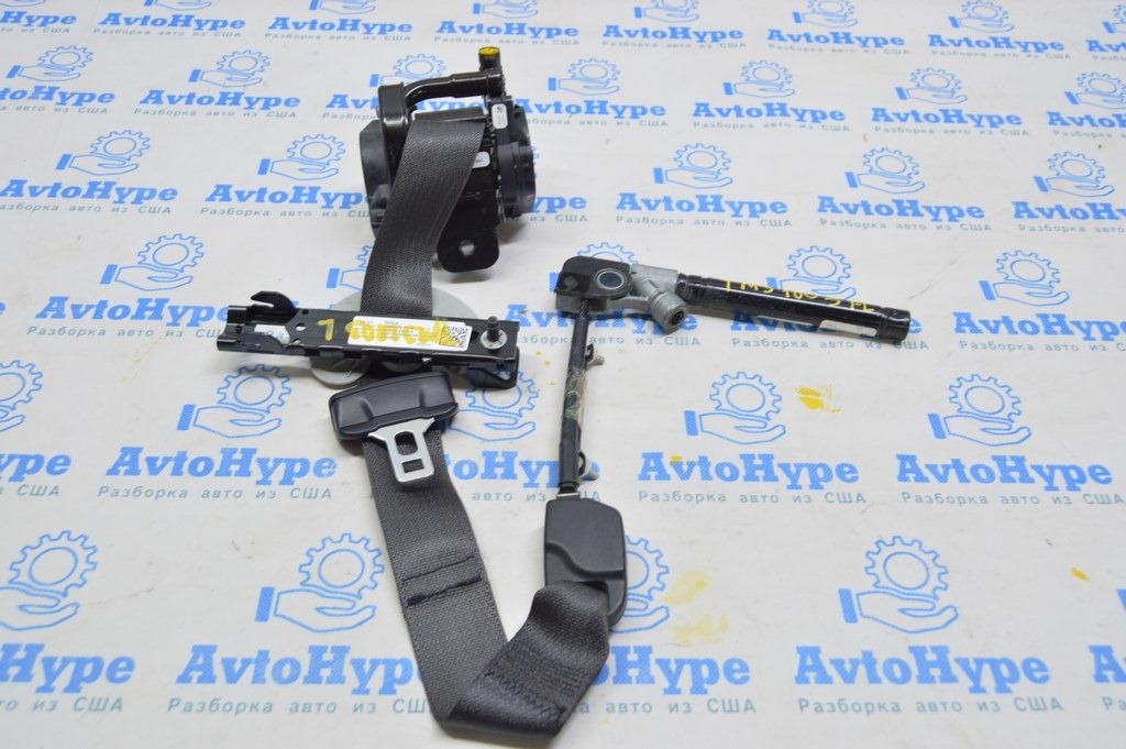 Водительский ремень безопасности Tesla Model 3 18- с натяжителем чёрн (03)