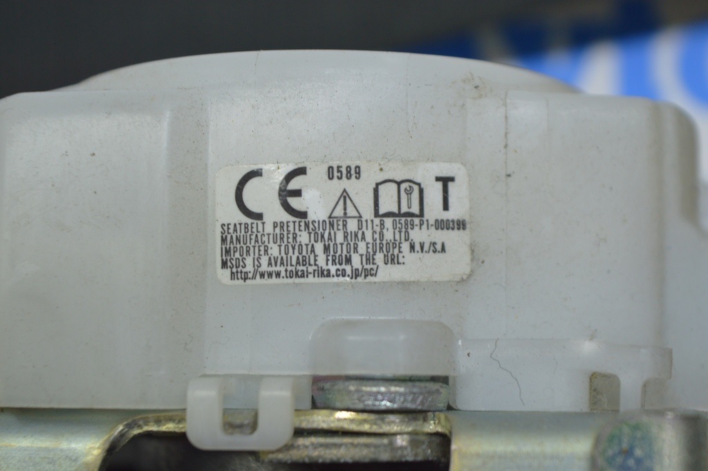 Водительский ремень безопасности Toyota Camry v50 12-14 usa\euro черн — фото 2