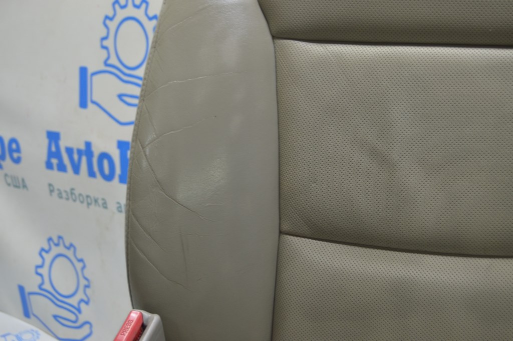 Водительское сидение Acura MDX 07-09 кожа серое, электро, подогрев, память (01) трещины — фото 3