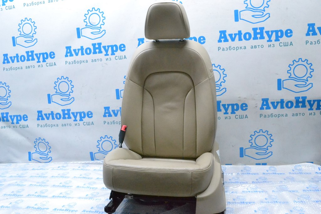 Сиденье водительское Audi Q5 8R 09-17 с airbag, электро, кожа беж (02) идеал