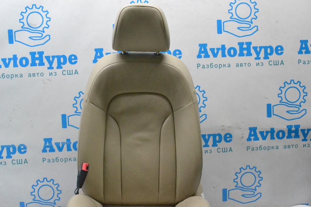 Сиденье водительское Audi Q5 8R 09-17 с airbag, электро, кожа беж (02) идеал — фото 2
