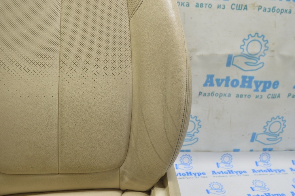 Водительское сидение BMW X1 F48 16-19 без airbag,электро,подогрев,память,кожа беж,потерто (01) — фото 3