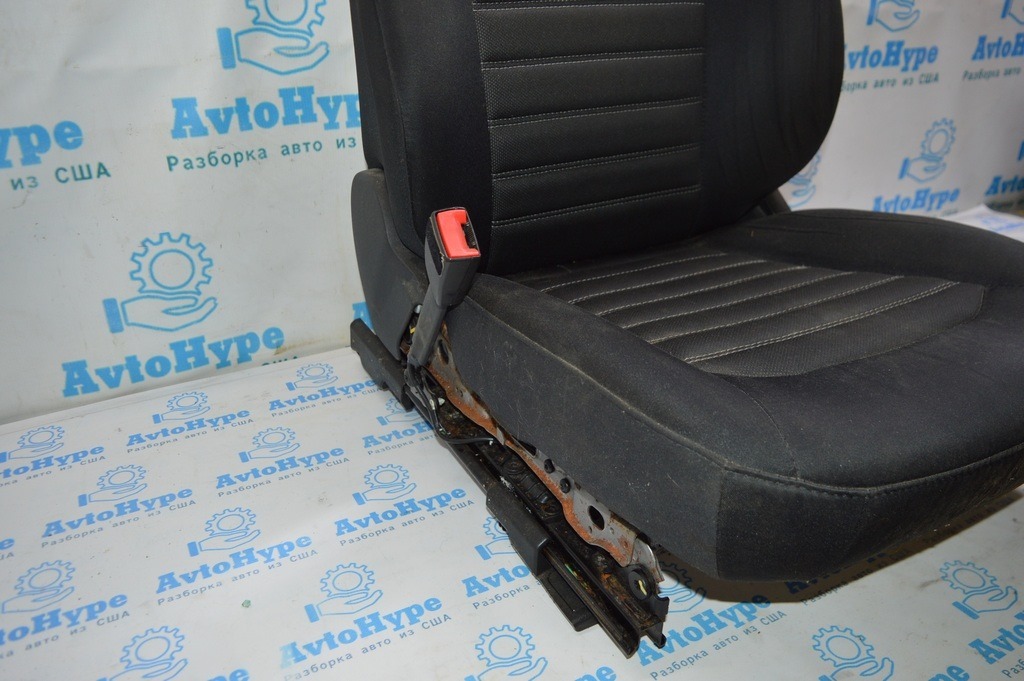 Водительское сидение Ford Fusion mk5 13-16 без airbag, электро, тряпка черн (05) — фото 4