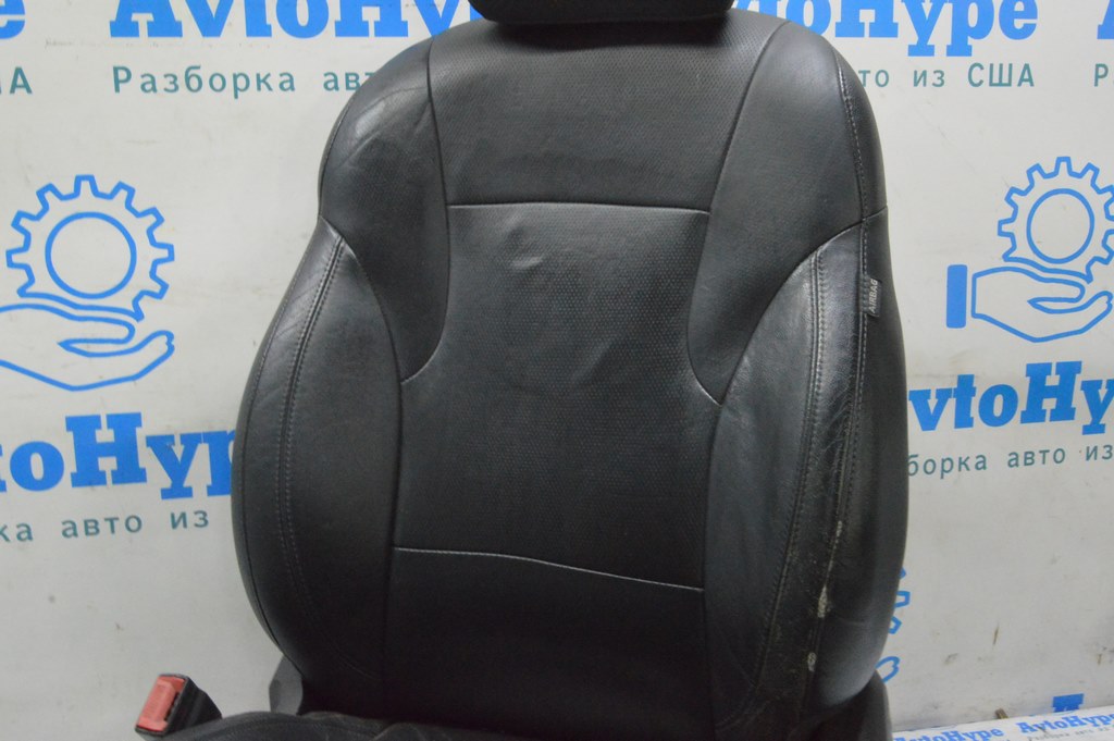 Водительское сидение Hyundai Sonata 11-15 без airbag, кожа черн, электро, подогре (02) потерто — фото 2