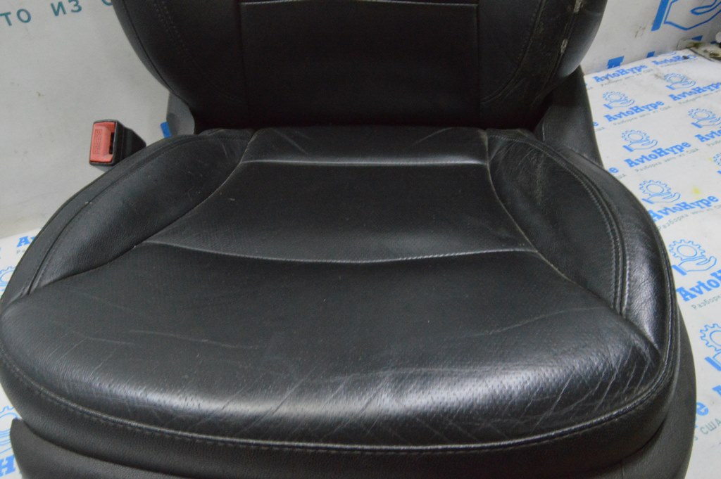 Водительское сидение Hyundai Sonata 11-15 без airbag, кожа черн, электро, подогре (02) потерто — фото 4