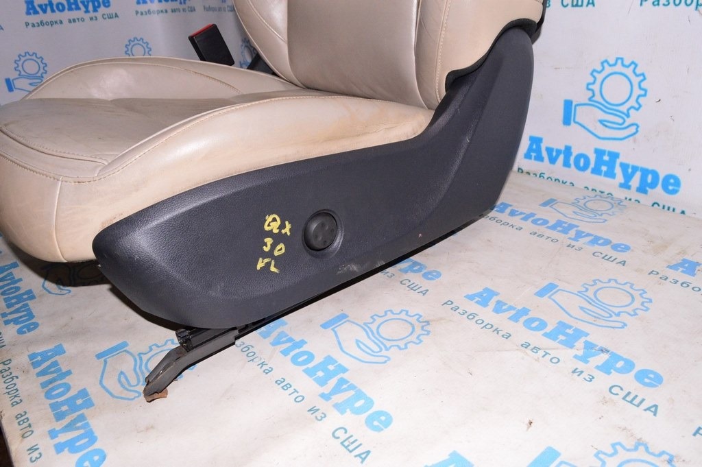 Водительское сидение Infiniti QX30 17- c airbag, электро, кожа беж (02) — фото 2