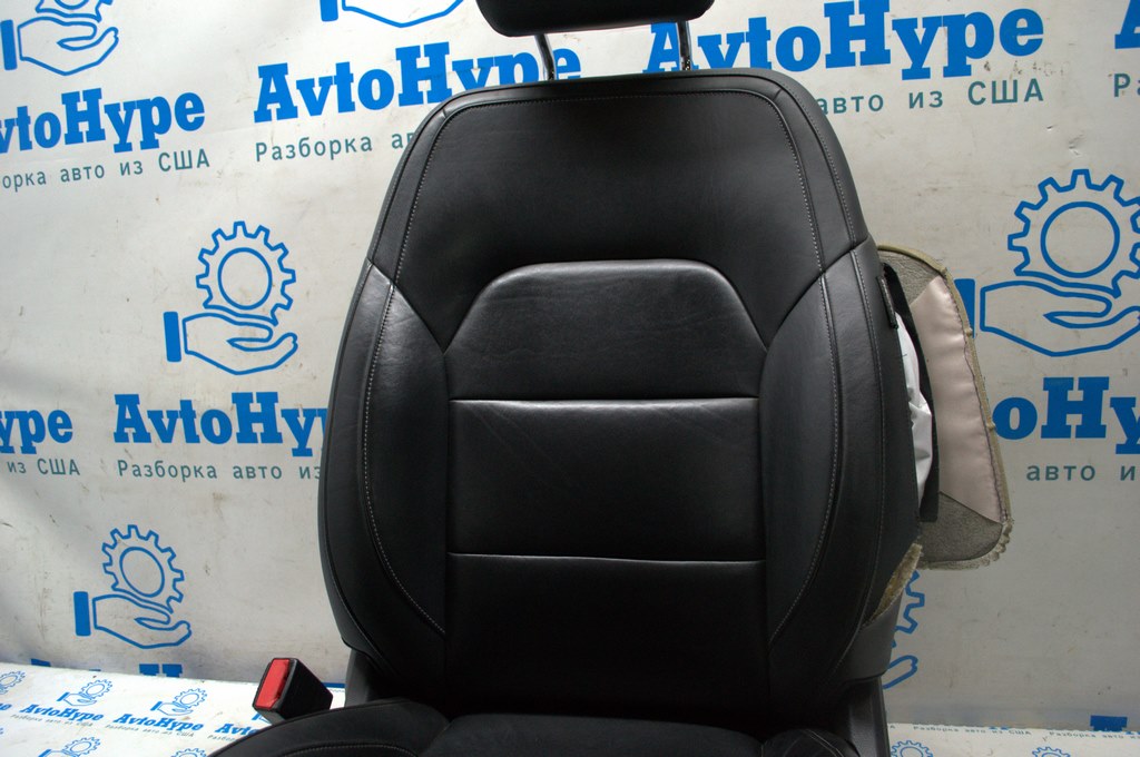 Водительское сидение Infiniti QX30 17-19 стрельнул airbag, электро, кожа черн трещины (03) — фото 2
