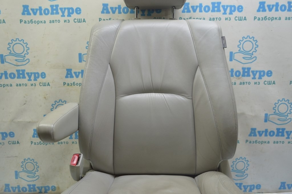 Водительское сидение Lexus RX300 RX330 RX350 RX400h 04-09 без airbag, кожа серое (02) — фото 3