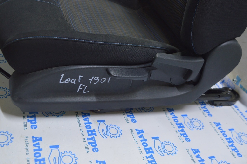 Водительское сидение Nissan Leaf 18- без airbag, механич, тряпка черная — фото 4