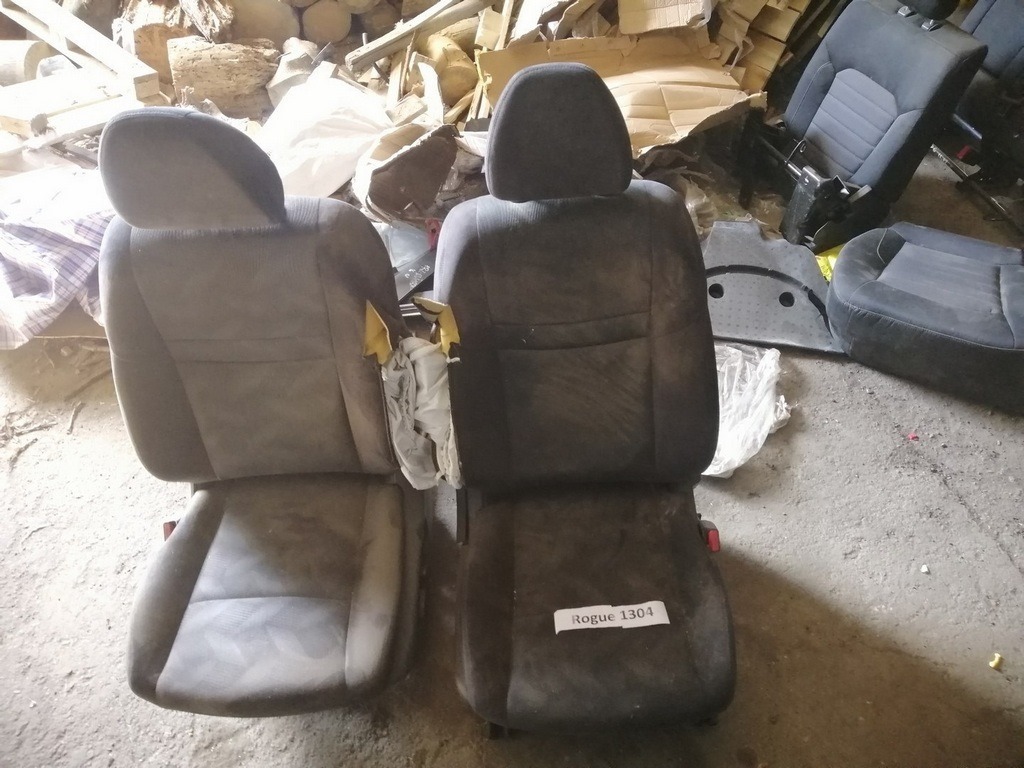 Водительское сидение Nissan Rogue 14- тряпка черн механика (04)