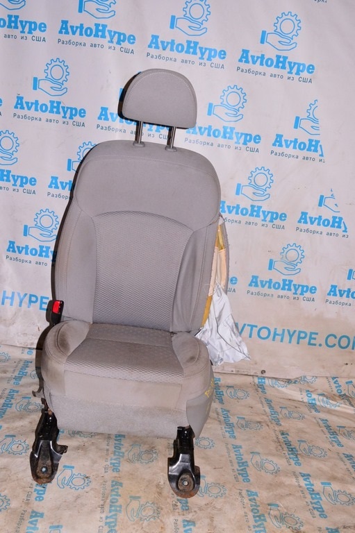 Водительское сидение Subaru Forester 14-18 SJ тряпка серая (04) стрельнуло электро