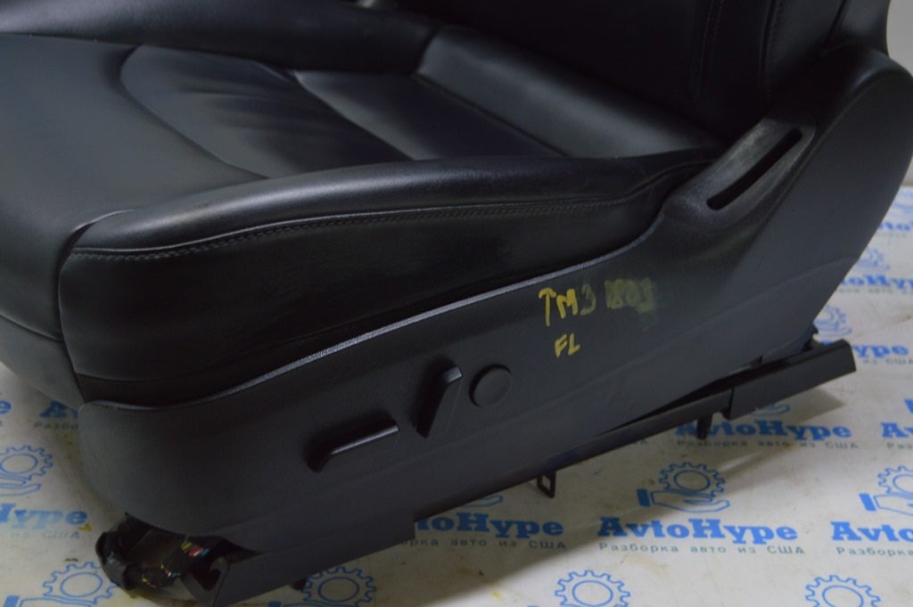 Водительское сидение Tesla Model 3 18- кожа чёрная, с airbag, электро с натяжителем (03) — фото 4