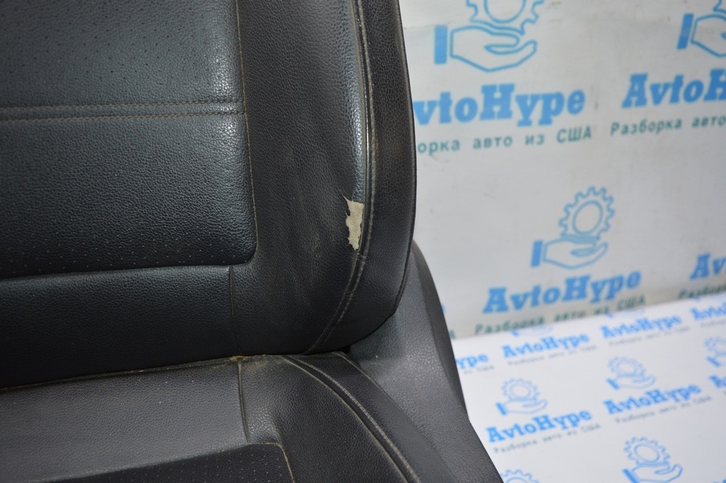 Водительское сидение VW Passat b7 USA кожа черн (05) деф. с AIRBAG — фото 3