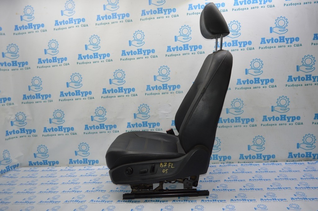 Водительское сидение VW Passat b7 USA кожа черн (05) деф. с AIRBAG — фото 2