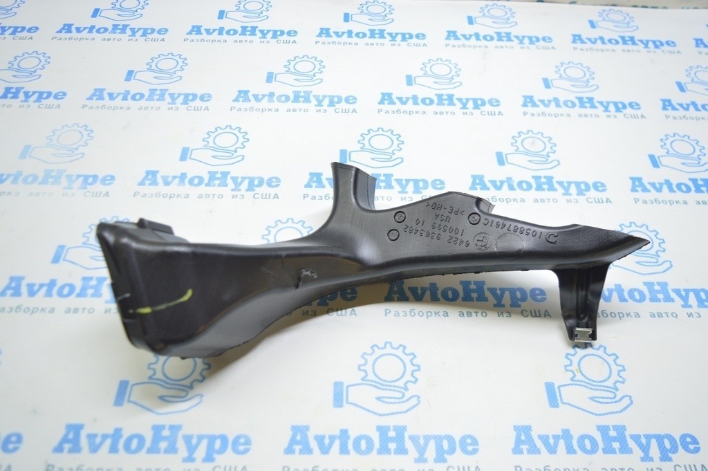 Воздуховод в ногах водителя под ковром BMW X3 G01 18-23 (01) 6422 9363482 — фото 2