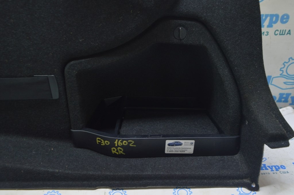 Вставка карман обшивки арки правой BMW 3 F30 12-19 черн