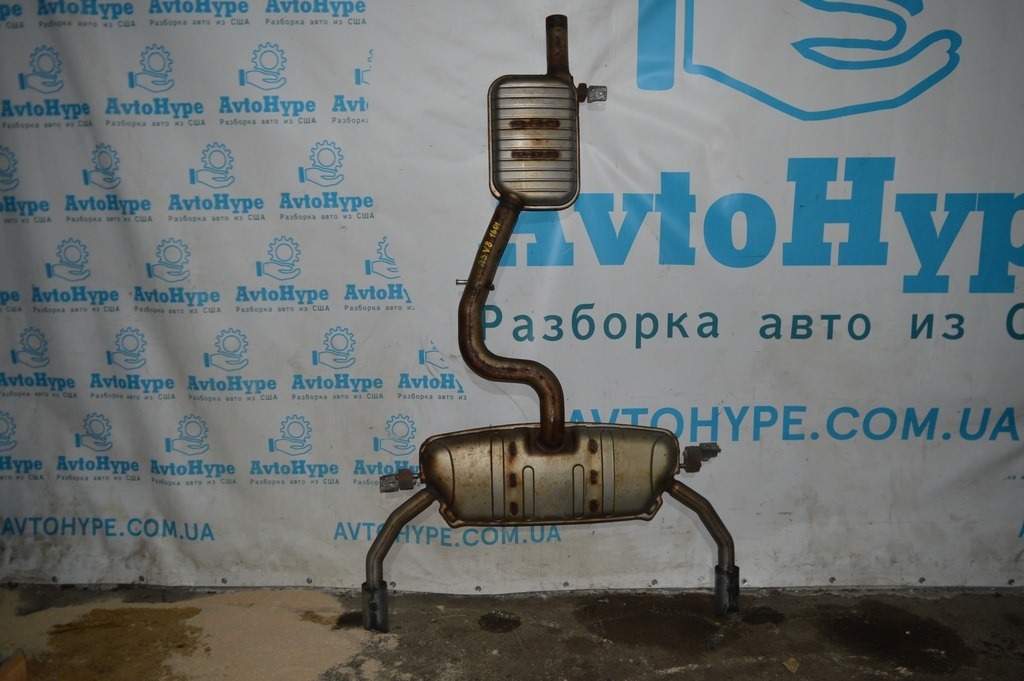 Выпускная трасса средняя часть с бочкой Audi A3 8V 15-20 4d, 5d, 2.0T раздвоенный (01)