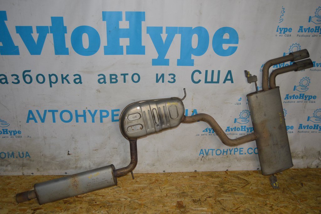 Выпускная трасса в сборе с бочкой Audi A3 8V 17-20 4d 2.0t (02)