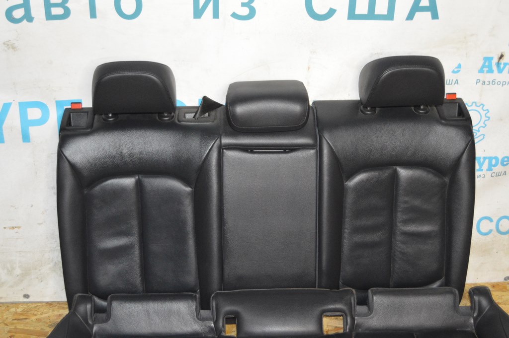 Задний ряд сидений (2 ряд) Audi A3 8V 15-20 кожа черн (02) — фото 2
