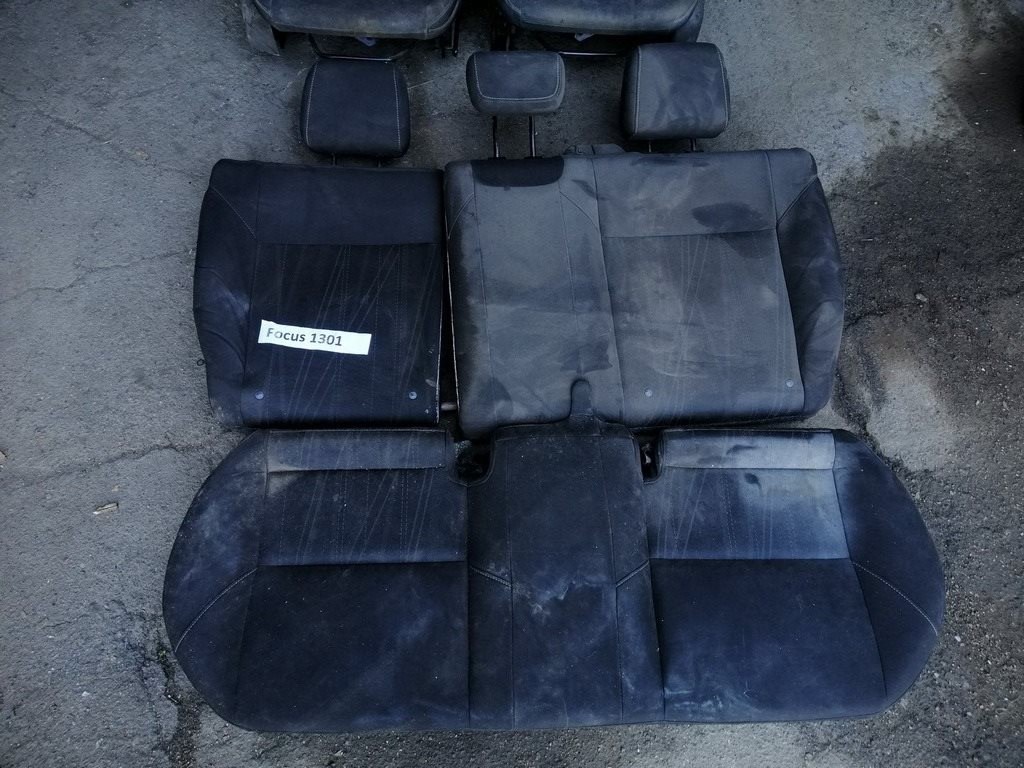 Задний ряд сидений (2 ряд) Ford Focus mk3 11-14 черн тряпка
