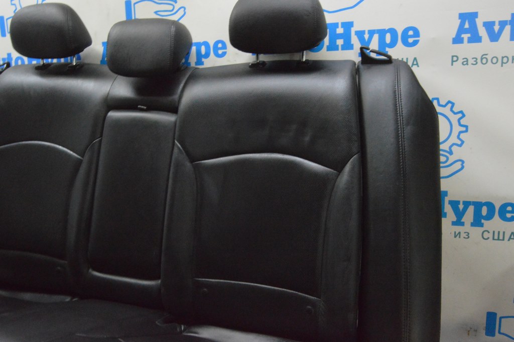 Задний ряд сидений 2 ряд Hyundai Sonata 11-15 кожа черн, подогрев (02) — фото 3